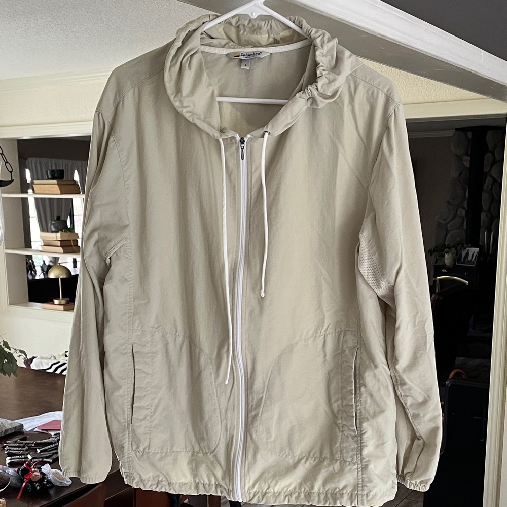 Solumbra Light Beige Windbreaker Jacket